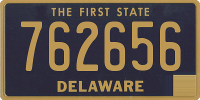 DE license plate 762656