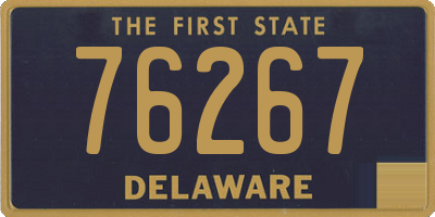 DE license plate 76267