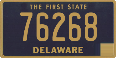 DE license plate 76268