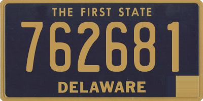 DE license plate 762681