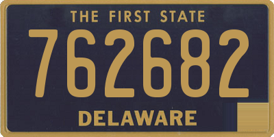 DE license plate 762682