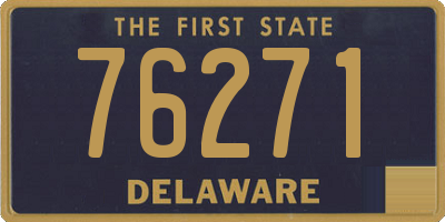 DE license plate 76271