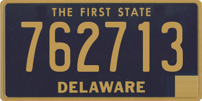 DE license plate 762713