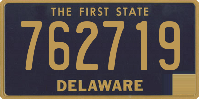DE license plate 762719