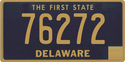 DE license plate 76272