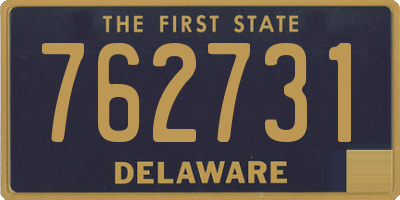 DE license plate 762731