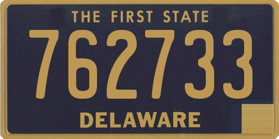 DE license plate 762733