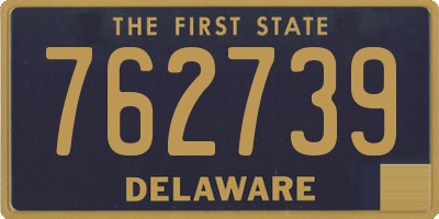 DE license plate 762739