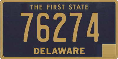DE license plate 76274