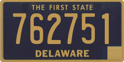 DE license plate 762751