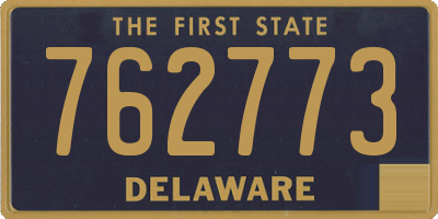 DE license plate 762773