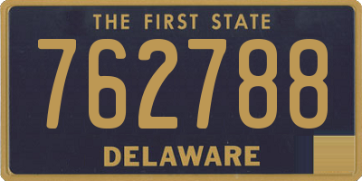 DE license plate 762788