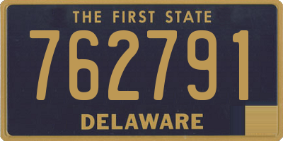 DE license plate 762791