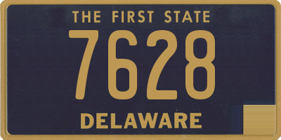 DE license plate 7628