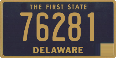 DE license plate 76281