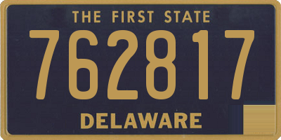 DE license plate 762817
