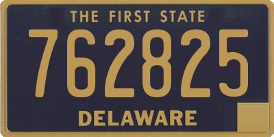 DE license plate 762825