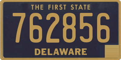 DE license plate 762856