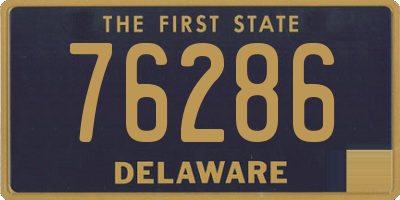DE license plate 76286
