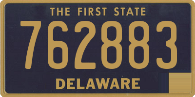 DE license plate 762883