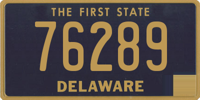 DE license plate 76289