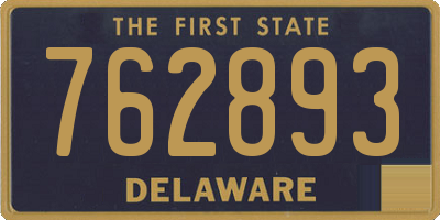 DE license plate 762893