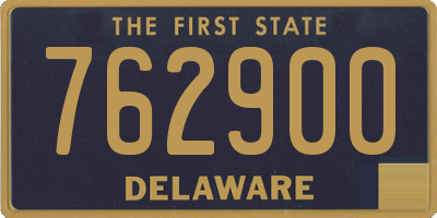 DE license plate 762900