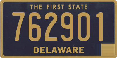 DE license plate 762901