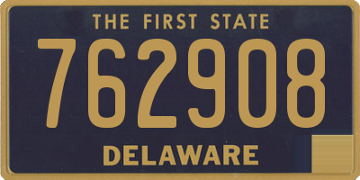 DE license plate 762908