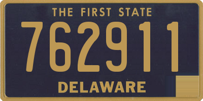 DE license plate 762911