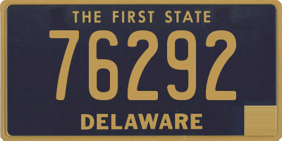 DE license plate 76292