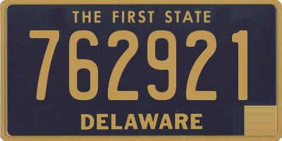 DE license plate 762921