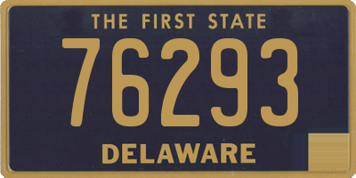 DE license plate 76293