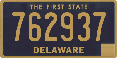 DE license plate 762937