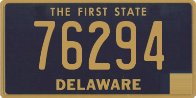 DE license plate 76294