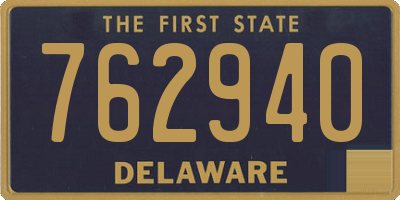 DE license plate 762940