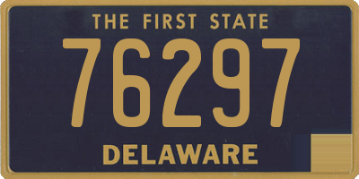 DE license plate 76297