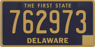 DE license plate 762973