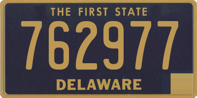 DE license plate 762977