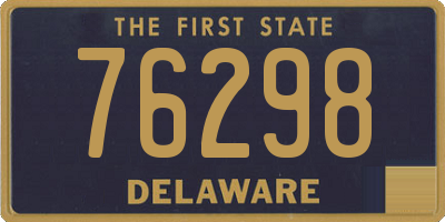 DE license plate 76298