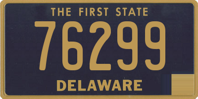 DE license plate 76299