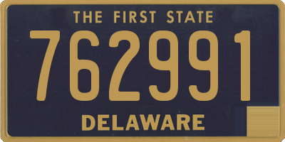 DE license plate 762991