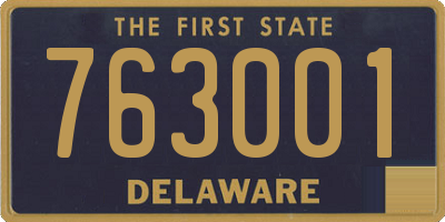 DE license plate 763001