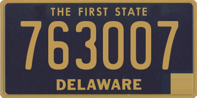 DE license plate 763007