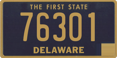 DE license plate 76301