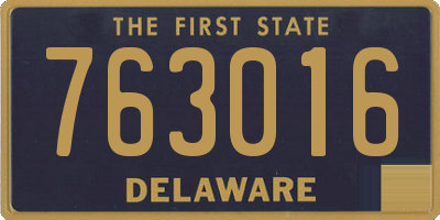 DE license plate 763016