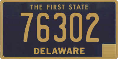 DE license plate 76302