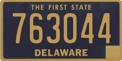 DE license plate 763044