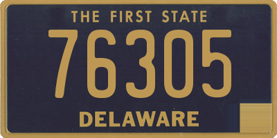 DE license plate 76305