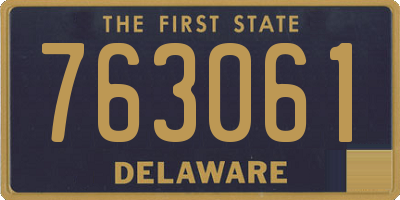 DE license plate 763061